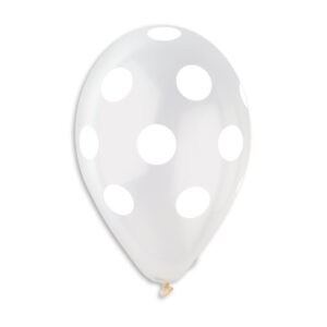 GS110: #000 Crystal Clear/White Polka Dot 923292