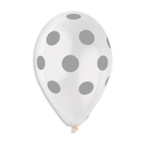 GS110: #000 Crystal Clear/Silver Polka Dot 924114