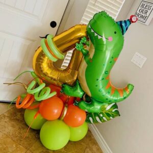 Dino balloon bouquet