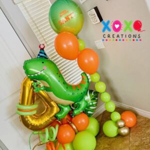 Dino balloon bouquet