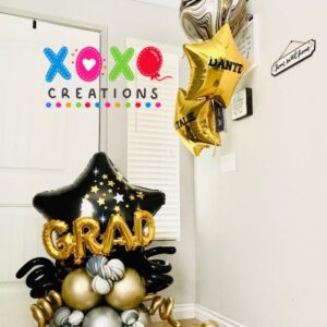 Elegant balloon bouquet grad