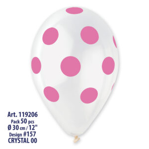 GS110: #000 Crystal Clear/Rose Polka Dot 923346