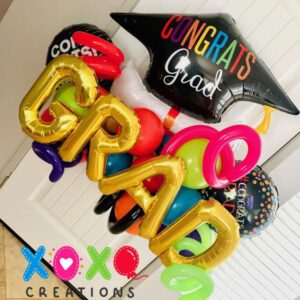 Mini balloon garland grad