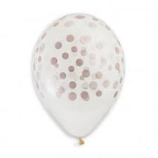 GS120: #000 Crystal Clear Rose Gold Confetti 924640