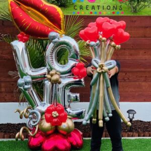 Bouquet vertical love flower