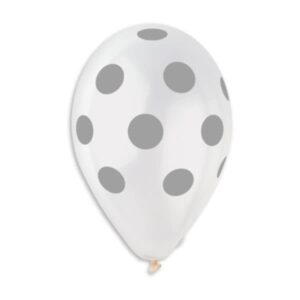GS110: #000 Crystal Clear/Silver Polka Dot 924114