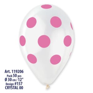 GS110: #000 Crystal Clear/Rose Polka Dot 923346