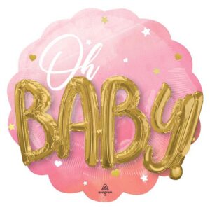 28″ PINK BABY GIRL MULTI-BALLOON