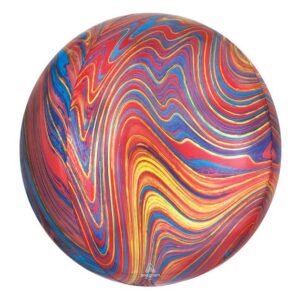 16″ PKG COLORFUL MARBLEZ ORBZ