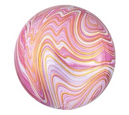 16″ PKG PINK MARBLEZ ORBZ
