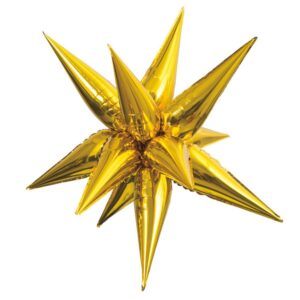 40” 12 POINT JUMBO STAR-BURST – GOLD (AIR-FILL ONLY)