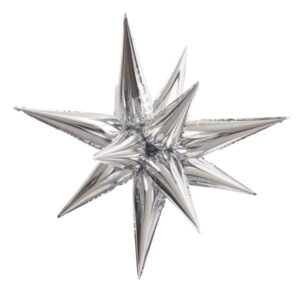 40” 12 POINT JUMBO STAR-BURST – SILVER (AIR-FILL ONLY)