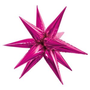 40” 12 POINT JUMBO STAR-BURST – HOT PINK (AIR-FILL ONLY)
