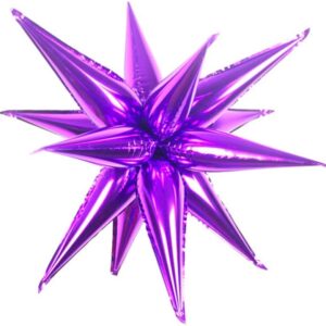 40” 12 POINT JUMBO STAR-BURST – PURPLE (AIR-FILL ONLY)