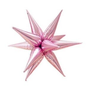 40” 12 POINT JUMBO STAR-BURST – LIGHT PINK (AIR-FILL ONLY)