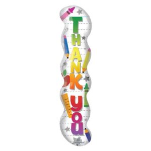 40″PKG BEST TEACHER THANK YOU BALLOON
